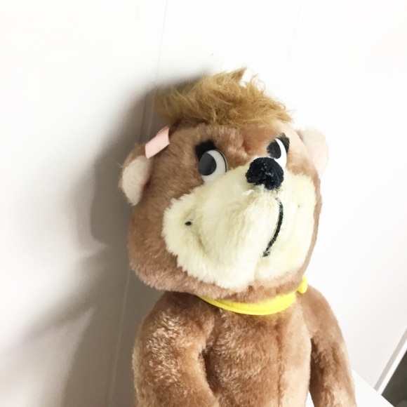 VINTAGE PLUSH 1980 HANA BARBERA YOGI BEAR CINDY GIRL 16 MIGHTY STAR - Picture 3 of 6